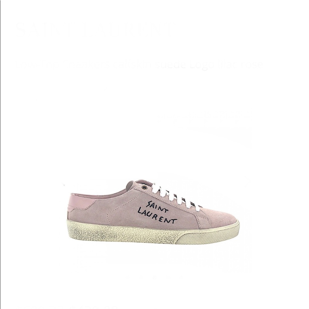 Saint Laurent Rose Classic Suede Sneakers Eu.(40)